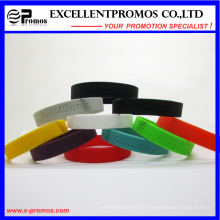 Pulsera de goma de silicona promocional personalizada (EP-W58407)